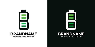 Letter B Battery Logo. Suitable for any business related to Battery with A initial. vector