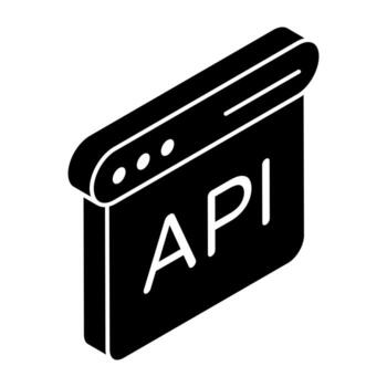 Weba Perfecto diseño icono de solicitud programación interfaz vector