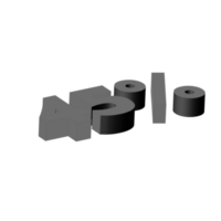 korting 3d tekst ontwerp png, 3d aantal in transparant achtergrond, korting uitverkoop creatief typografie ontwerp png, aanbod typografie PNG ontwerp voor web