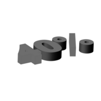 descuento 3d texto diseño png, 3d número en transparente fondo, descuento rebaja creativo tipografía diseño png, oferta tipografía png diseño para web