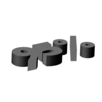 descuento 3d texto diseño png, 3d número en transparente fondo, descuento rebaja creativo tipografía diseño png, oferta tipografía png diseño para web