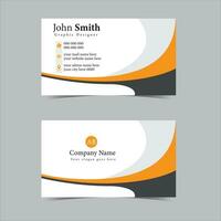 Business Card, Visiting Card, Id Card Design Template with creative, modern, professional and eye catching vector layout for your brand and identity Pro Vector
