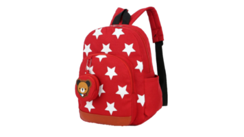 rojo color aventuras mochila con estrellas png