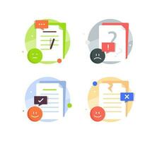 no result data, document or file not found concept illustration flat design vector