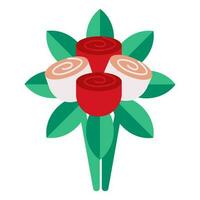 lower bouquet vector illustration icon