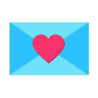 Love message box vector illustration icon