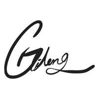 G Signature lettering ,good for graphic design resources, pamflets, mail, letters, banners, prints, posters, bussiness, and more. vector