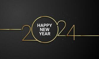 2024 Happy New Year Background Design. vector