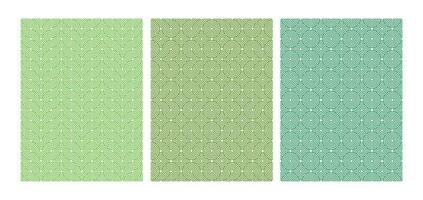 Set of chinese and japan rounded texture isolated on white background. Seamless geometric design collection. vector