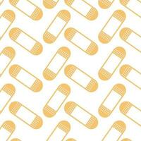 medical style pattern of plasters on white background vector