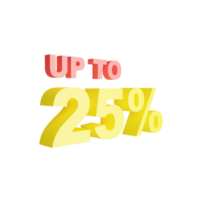 Discount Label up to 25 percent png