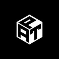 ATP letter logo design in illustration. Vector logo, calligraphy designs for logo, Poster, Invitation, etc.
