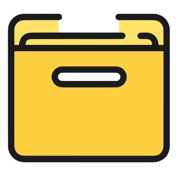 Folder icon for web and application vector
