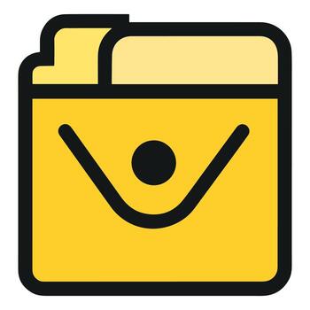 Folder icon for web and application vector