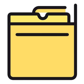 Folder icon for web and application vector