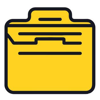 Folder icon for web and application vector