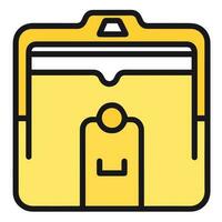 Folder icon for web and application vector