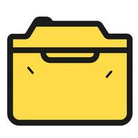 Folder icon for web and application vector