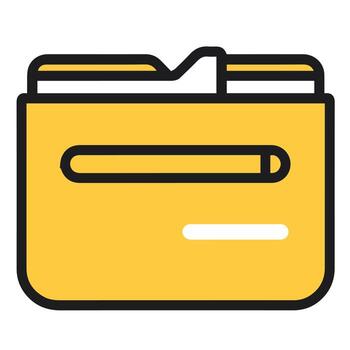 Folder icon for web and application vector