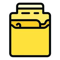 Folder icon for web and application vector