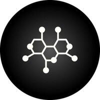 icono de vector de estructura de molécula