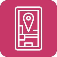 Mobile GPS Icon Vector Design