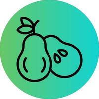 Pear Vector Icon Design