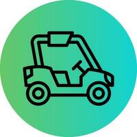 Buggy Car Vector Icon Design