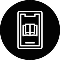 Mobile Ebook Vector Icon Design