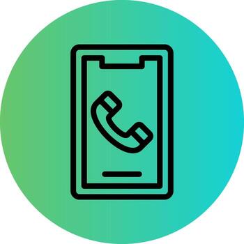 móvil llamada vector icono diseño