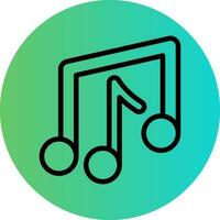 Musical Notes Vector Icon Design