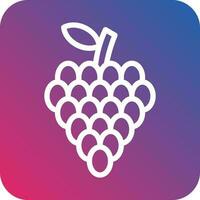 Grapes Vector Icon Design