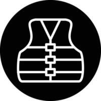 Life Jacket Vector Icon Design