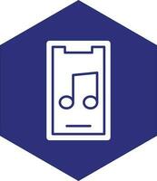Mobile Music App Vector Icon design