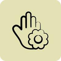 Icon Gratitude. related to Psychological symbol. glyph style. simple illustration. emotions, empathy, assistance vector
