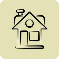 Icon House. related to Family symbol. glyph style. simple design editable. simple illustration vector