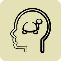 Icon Dementia. related to Psychology Personality symbol. glyph style. simple design editable. simple illustration vector