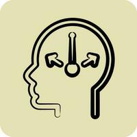 Icon Doubt. related to Psychology Personality symbol. glyph style. simple design editable. simple illustration vector