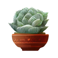 Beautiful plants in ceramic pots . png