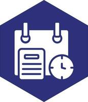 Time Plan Vector Icon design