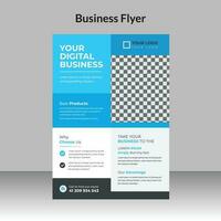 Corporate business flyer design template and digital marketing agency with gold geometric shapes and creative professional attractive minimal abstract flyer template in A4 size vector