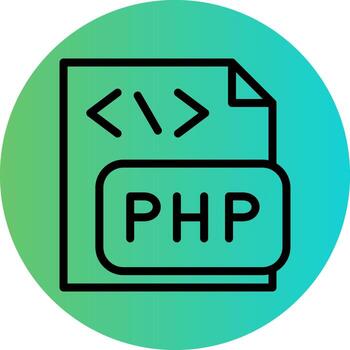 PHP File Vector Icon Design