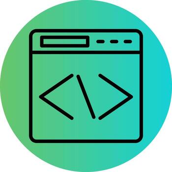 Coding Vector Icon Design