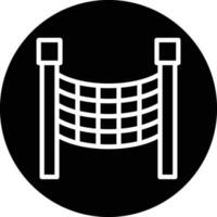 Volleyball Net Vector Icon Design