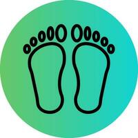 Footprint Vector Icon Design