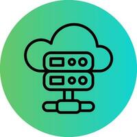 nube servidor vector icono diseño