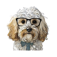 cockapoo hund . ai genererad png