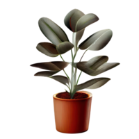 lindo plantas dentro cerâmico panelas . ai gerado png