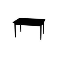 Nice Table silhouettes vector Design. Black illustration. Black Table.