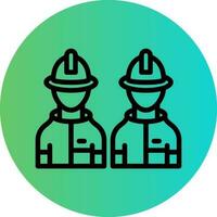 Firefighter Team Vector Icon Design